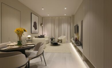 1-Bedroom apartment — Living room | Condor Marina Star Residences